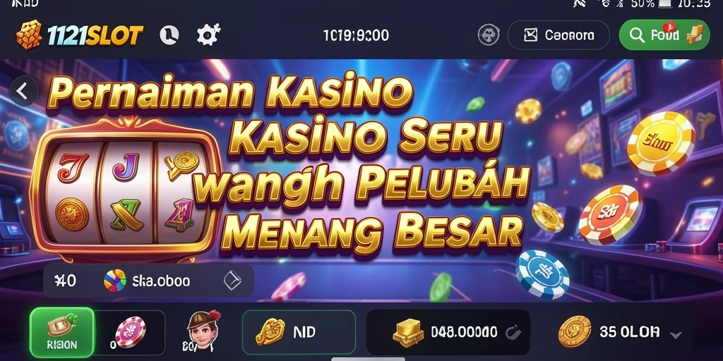 Screenshot utama 1121SLOT menampilkan gameplay yang menarik dalam permainan Kasino.