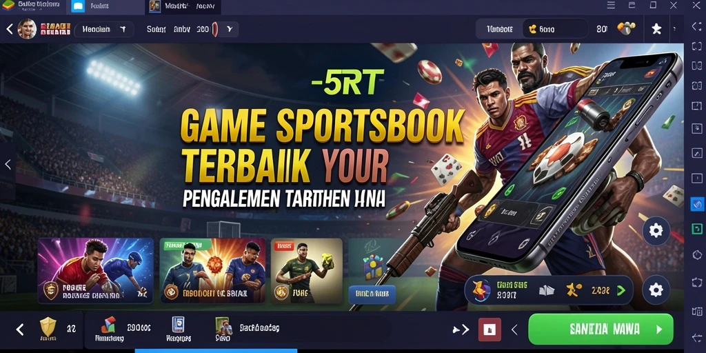 Menampilkan tampilan antarmuka aplikasi 5RT dengan taruhan olahraga.