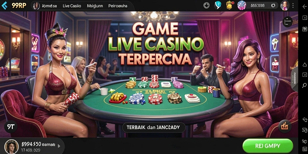 Screenshot gameplay Live Casino 99RP yang menarik dan seru.