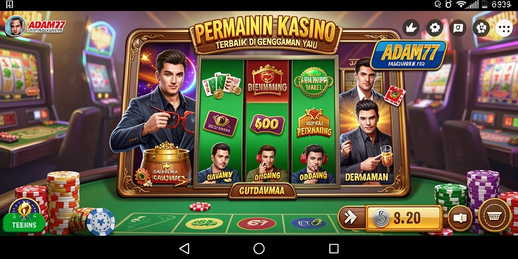 Tampilan gameplay Kasino yang seru dan menarik di ADAM77.