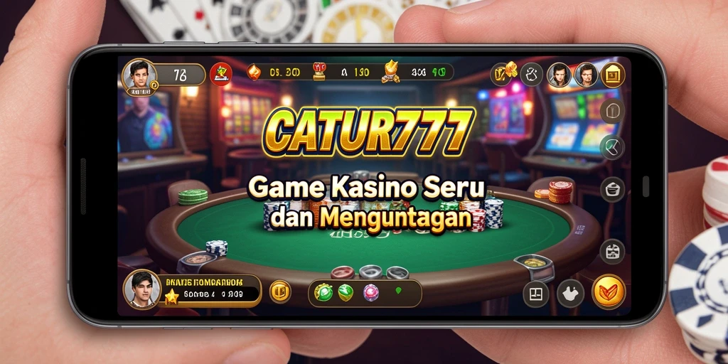 Tampilan menarik dari gameplay Kasino di CATUR777.