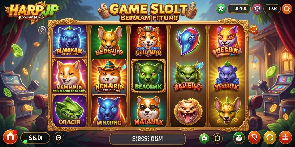 Gameplay seru HARAPJP dengan fitur slot menarik.