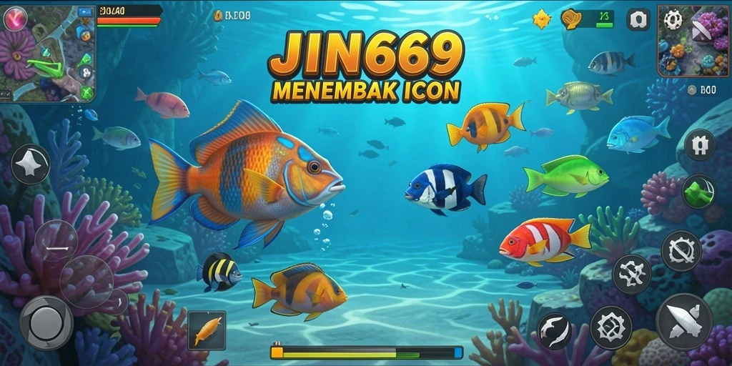 Gameplay JIN69 yang menarik dengan aksi menembak ikan.