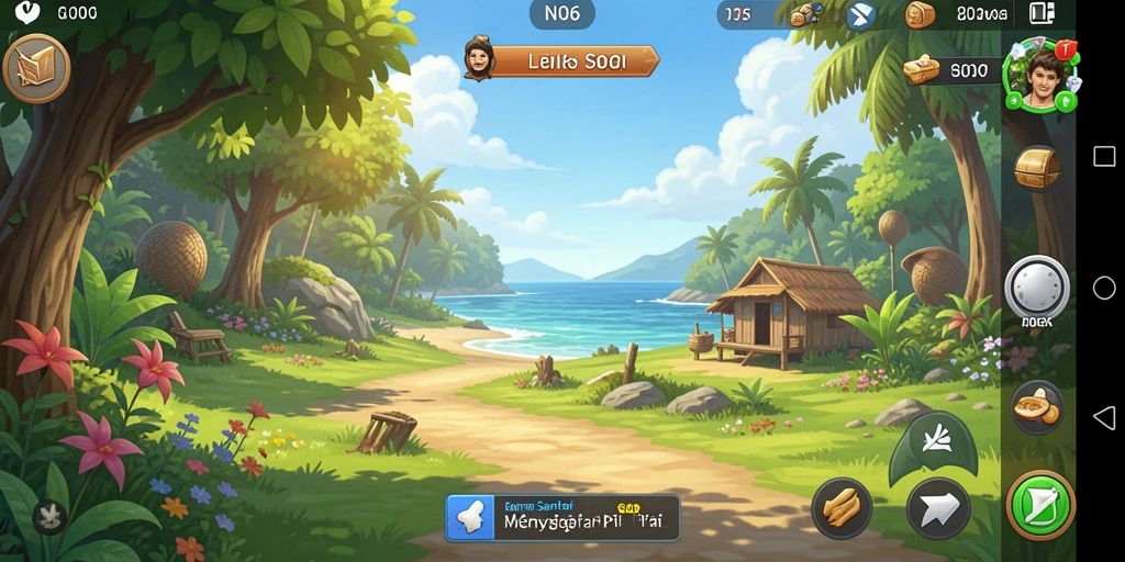 Tampilan menarik dari gameplay N06 yang menyenangkan dan interaktif.
