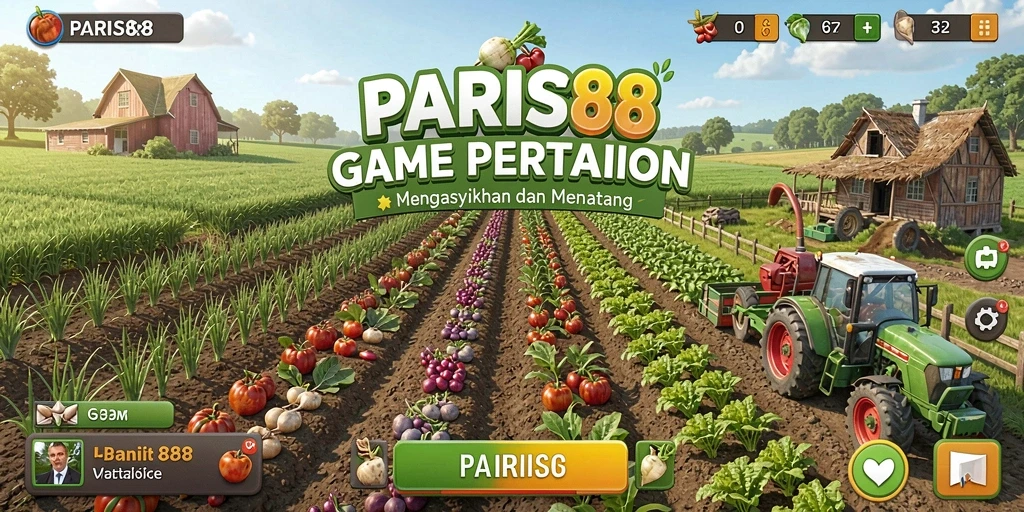 Gambaran gameplay seru di PARIS88 dengan pertanian yang interaktif.