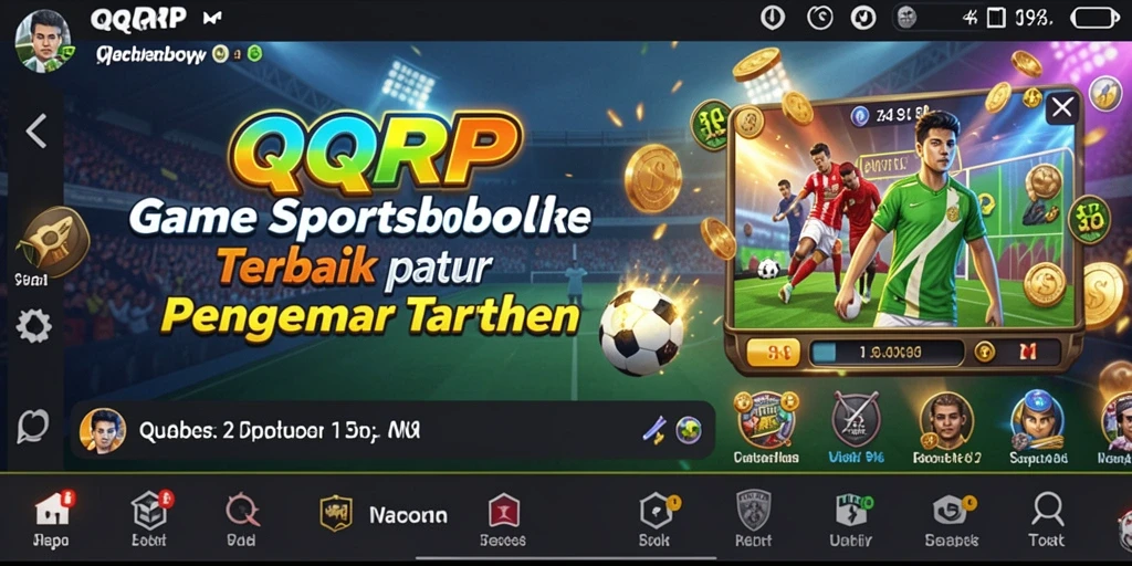 Screenshot gameplay QQRP yang menampilkan berbagai opsi taruhan olahraga.