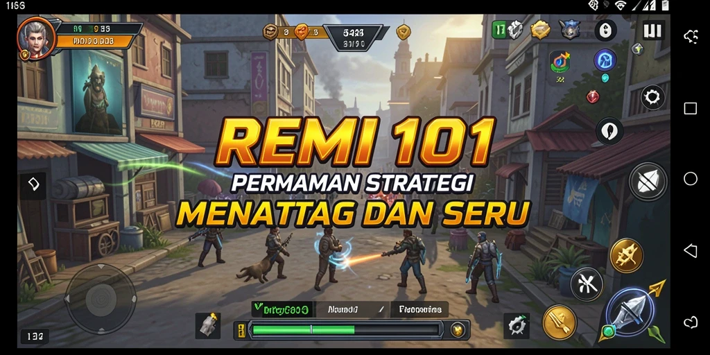 Tangkapan layar menunjukkan keceriaan saat bertempur di REMI101.