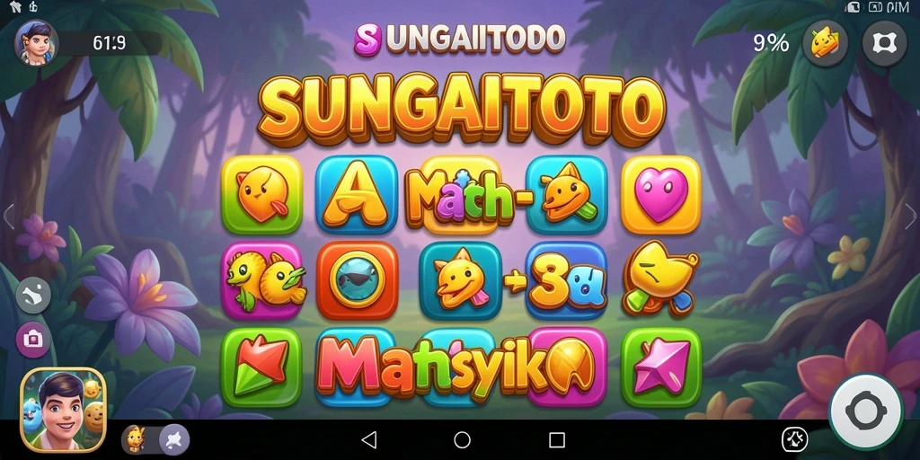 Screenshot gameplay SUNGAITOTO dengan aksi Match-3 yang seru.