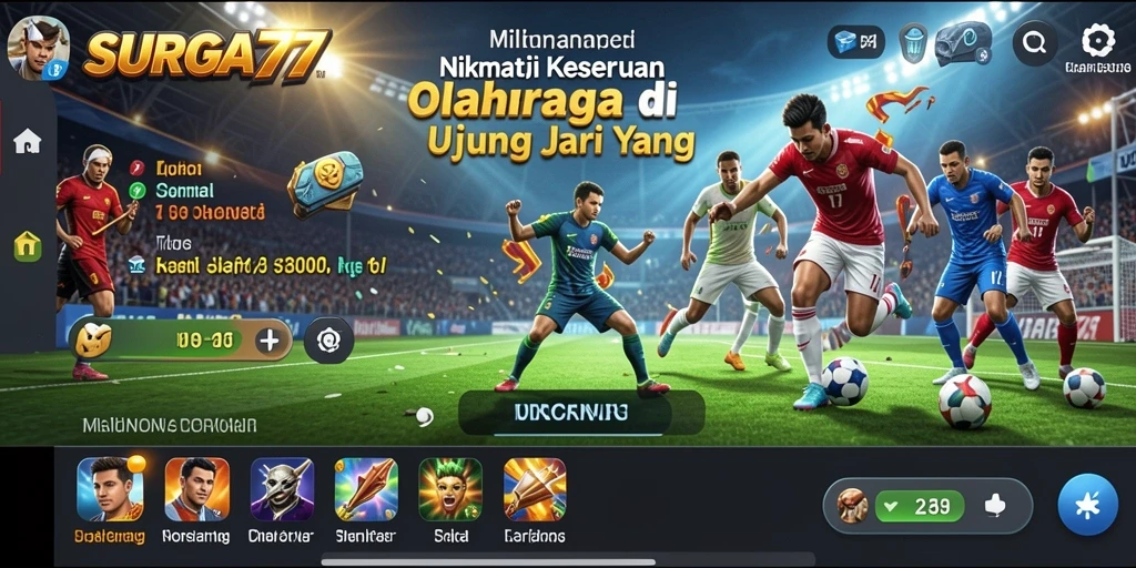 Tampilan menarik dari gameplay SURGA77 yang penuh aksi.