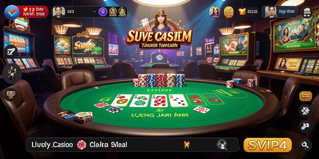 Tampilan menarik dari gameplay Live Casino di SVIP4.