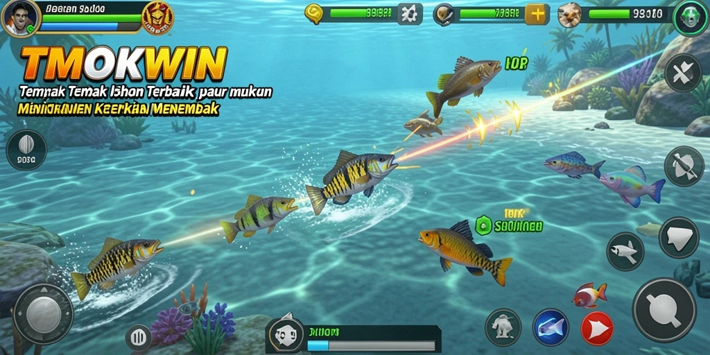 Tampilan gameplay Tembak Ikan yang menarik di TMOKWIN.