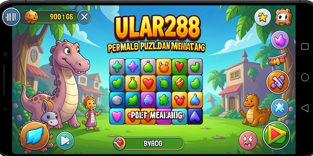 Tampilan seru gameplay puzzle di ULAR288.