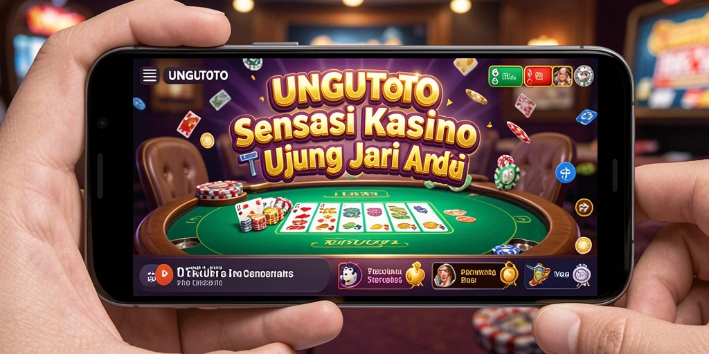 Tampilan seru gameplay UNGUTOTO dengan berbagai permainan kasino.