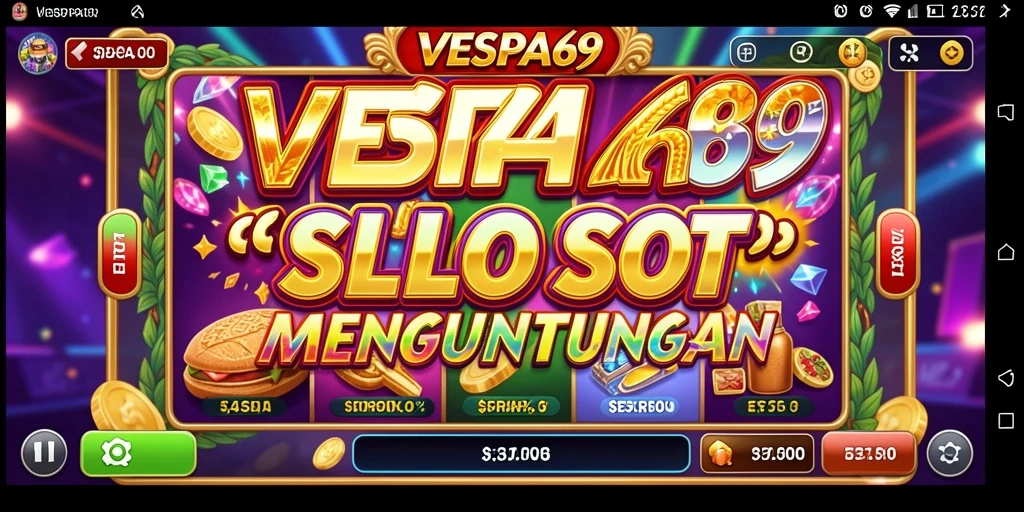 Gameplay Slot VESPA69 dengan grafis menawan dan fitur bonus.